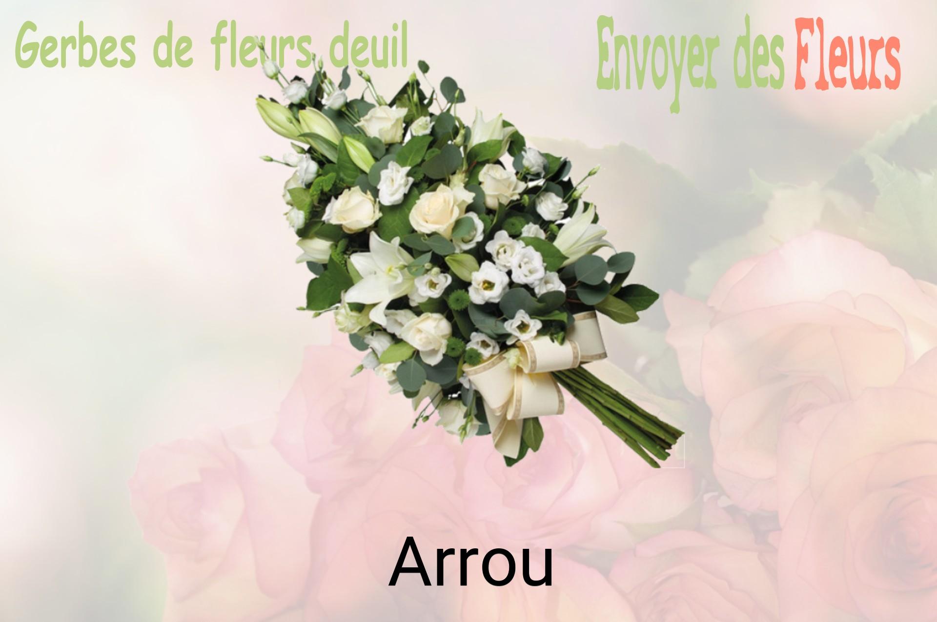 Gerbe de fleurs de deuil livrée à Arrou